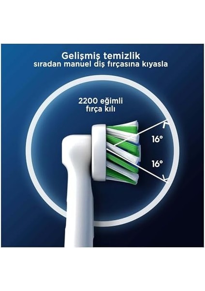 Oral-B Cross Action X-Filament Şarjlı Diş Fırçası Yedek Başlığı 4 Adet fiyatları