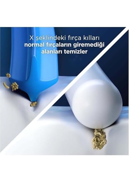 Oral-B Cross Action X-Filament Şarjlı Diş Fırçası Yedek Başlığı 4 Adet modelleri