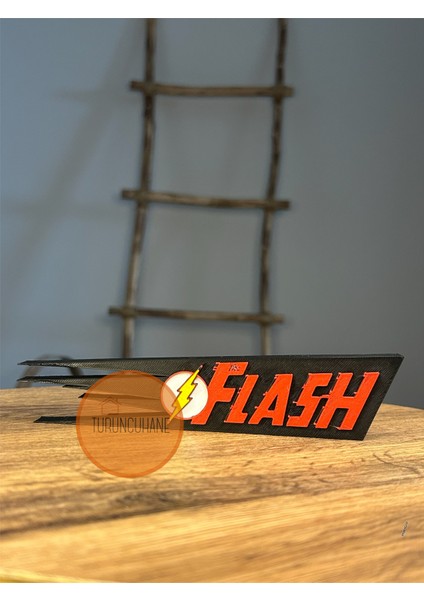 The Flash Dc Comics Logo Masaüstü Dekor Figür Hediyelik Koleksiyon 18 cm