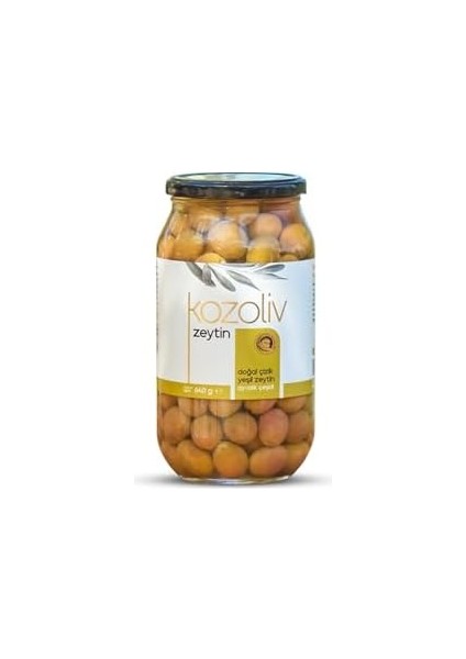 Doğal Ayvalık Çeşidi Çizik Yeşil Zeytin 640 gr Cam Kavanoz modelleri