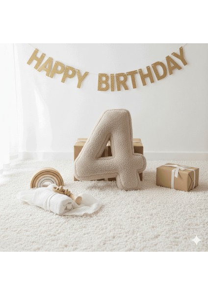 Morbido 4 Rakamı, Yastık, Kırlent, Elyaf Dolgulu, Welsoft , 40 cm fiyatları