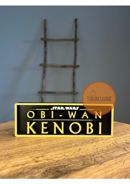Obi-Wan Kenobi Star Wars Logo Masaüstü Dekor Figür Hediyelik Koleksiyon 17 cm