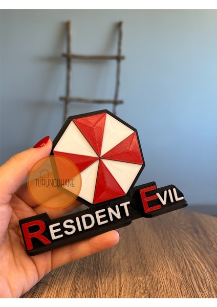 Resident Evil Ölümcük Deney Logo Gamer Masaüstü Dekor Figür Hediyelik Playstation Koleksiyon 13 cm fiyatları