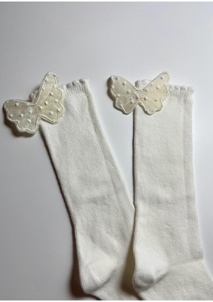 Kelebek Aksesuarlı Pamuklu Bebek Çorabı fiyatları