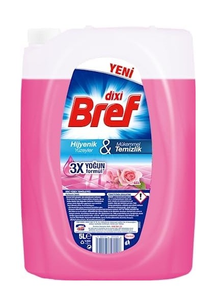 Bref Dixi Yaban Gülü Kokulu 5000 ml Yüzey Temizleyici (1 x 5000 Ml) fiyatları