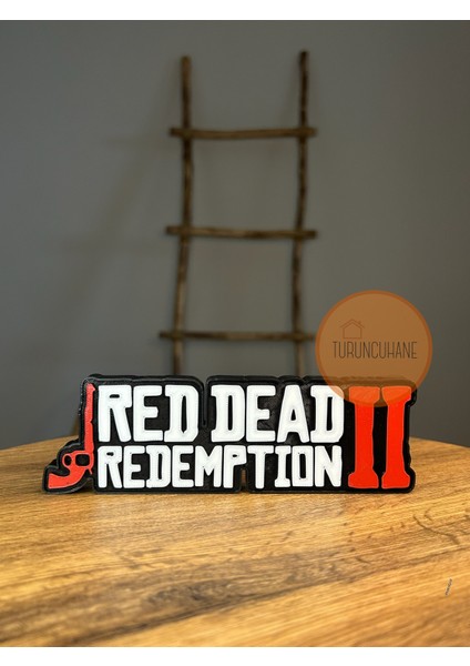 Red Dead Redemption 2 Arthur Morgan Logo Masaüstü Dekor Figür Hediyelik Playstation Xbox 17 cm
