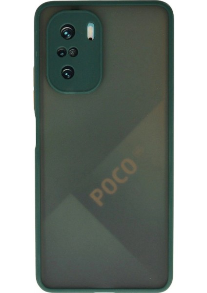 Ieg Xiaomi Poco F3 Kılıf Montreal Silikon Kapak - Yeşil