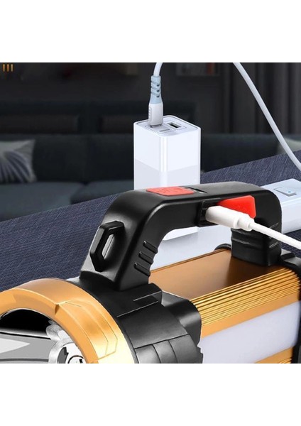 6 Mod Şarjlı El Feneri Projektör Tipi WT-615 fırsatları