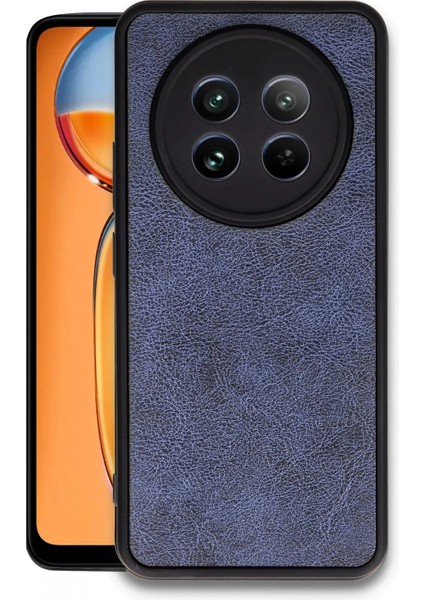 Realme 12 5g Kılıf Aras Deri Kapak - Lacivert