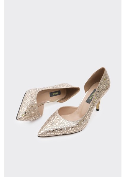 Taşlı Dekolteli Kadın Stiletto modelleri