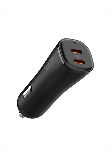 50W Usb-C 2 Port Araç Içi Hızlı Şarj Aleti Pps Desteği Akım Korumalı Güç Adaptörü Çakmaklık,, Ipad, MacBook Type-C Pd 3.0 30W + 20W EV502 - ACP08523