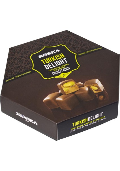 Koska 140 G Fıstıklı Çikolata Kaplı Lokum