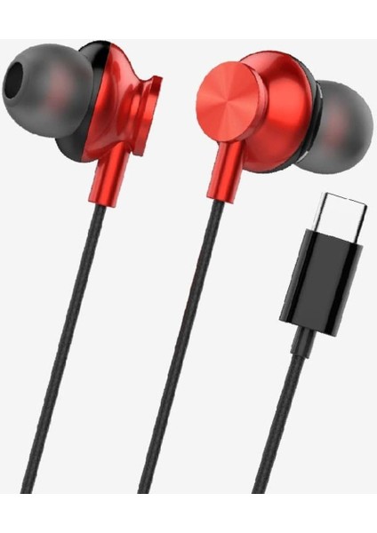 Linktech H341 Mikrofonlu Kulak Içi Tip-C Kablolu Kulaklık