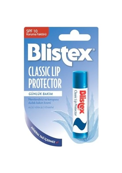 Blistex Classic Lip Protector Nemlendirici ve Koruyucu Dudak Bakım Kremi Spf 10
