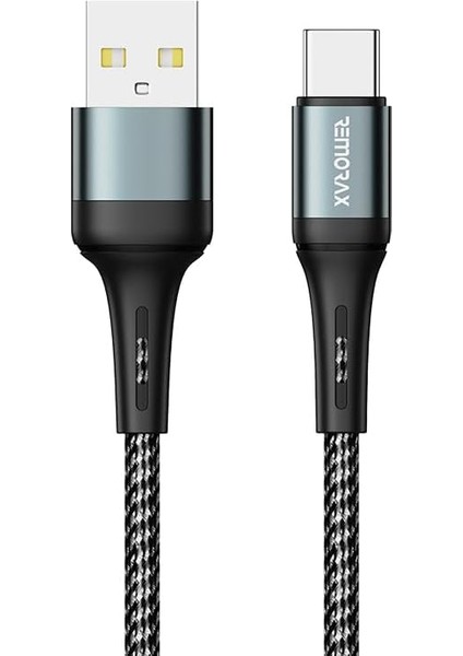 Örgülü USB A-C Hızlı Şarj Kablosu, Siyah (100 Cm) fiyatları