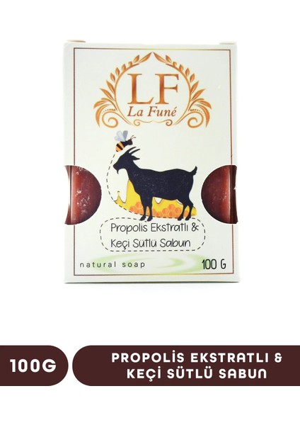 Propolis Ekstratlı Keçi Sütlü Doğal Yüz ve Vücut Sabunu 100 gr