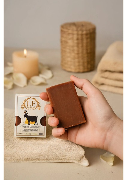 Propolis Ekstratlı Keçi Sütlü Doğal Yüz ve Vücut Sabunu 100 gr modelleri
