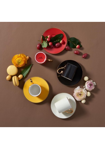 Mix 8 Parça 4 Kişilik Kahve Fincan Takımı