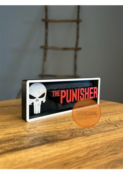 The Punisher Marvel Avengers Logo Masaüstü Dekor Figür Hediyelik Koleksiyon 17 cm fiyatları