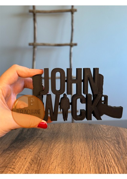John Wick Logo Masaüstü Dekor Koleksiyon Figürü Hediyelik Dekoratif Obje Masa Süsü fiyatları