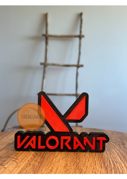 Valorant Logo Gamer Odası Masaüstü Dekor Figür Hediyelik Playstation Xbox Koleksiyon 13 cm