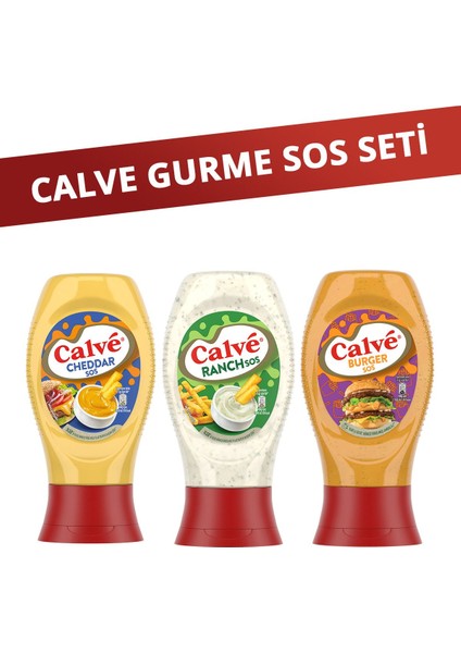 Ranch Sos 245G + Cheddar Sos 240G + Burger Sos 245G