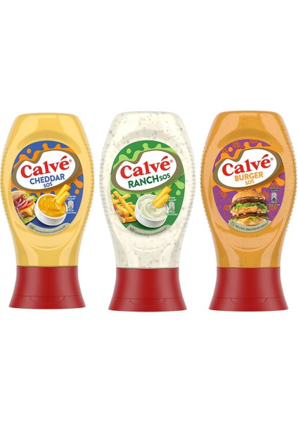 Ranch Sos 245G + Cheddar Sos 240G + Burger Sos 245G fiyatları