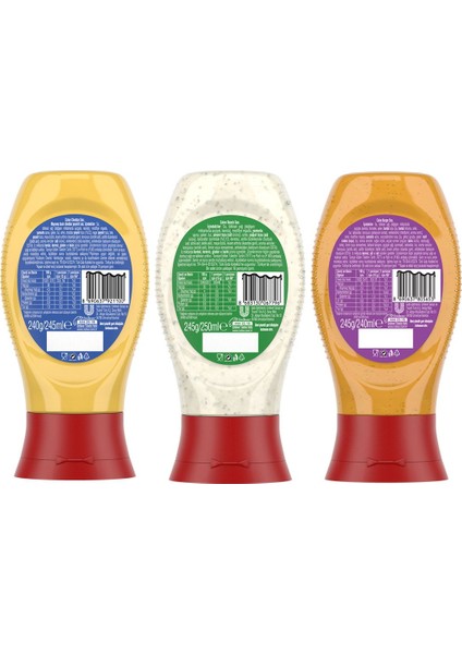 Ranch Sos 245G + Cheddar Sos 240G + Burger Sos 245G