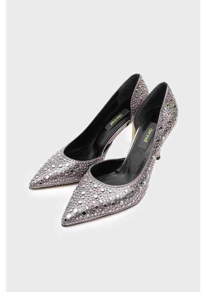 Taşlı Dekolteli Kadın Stiletto fiyatları