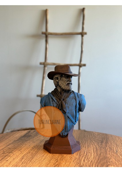 Arthur Morgan Büst Red Dead Redemption 2 Playstation Oyun Karakteri Gamer Hediyelik