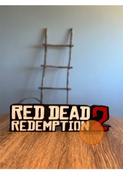 Red Dead Redemption 2 Logo Gamer Ps Xbox Masaüstü Dekor Koleksiyon Figürü Hediyelik Obje 17 cm M