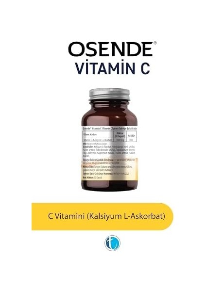 Osende Vitamin C 60 Kapsül fiyatları