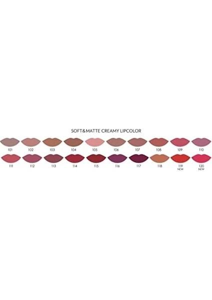 Golden Rose Soft & Matte Creamy Lipcolor Ruj No: 115