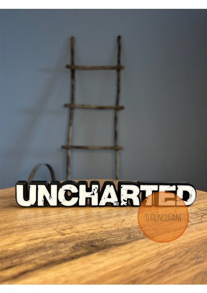 Unchrated Nathan Drake Logo Masaüstü Dekor Figür Hediyelik Playstation Xbox Koleksiyon 20 cm