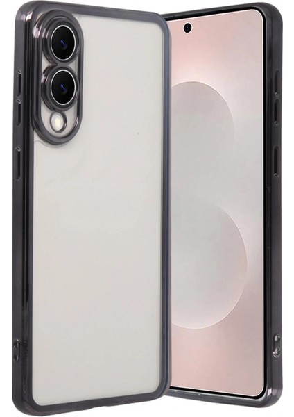 Samsung Galaxy S25 Edge Lensli Silikon - Siyah