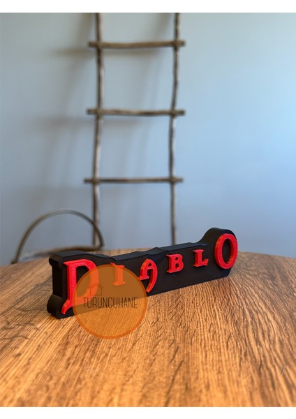 Diablo Logo Gamer Odası Masaüstü Dekor Figür Hediyelik Playstation Xbox Koleksiyon 17 cm fiyatları