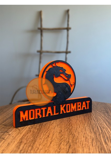 Mortal Kombat Logo Gamer Odası Masaüstü Dekor Figür Hediyelik Playstation Xbox Koleksiyon 17 cm fiyatları