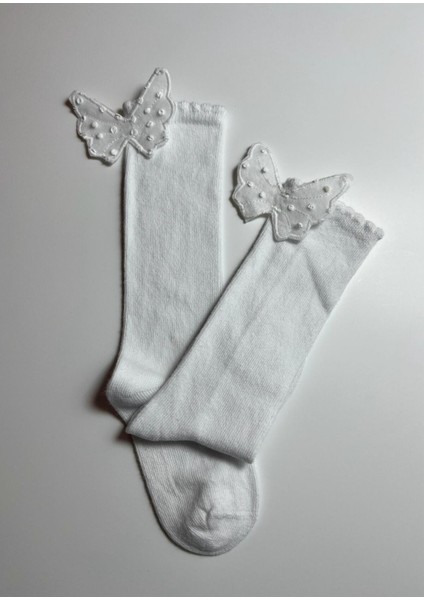 Kelebek Aksesuarlı Pamuklu Bebek Çorabı modelleri