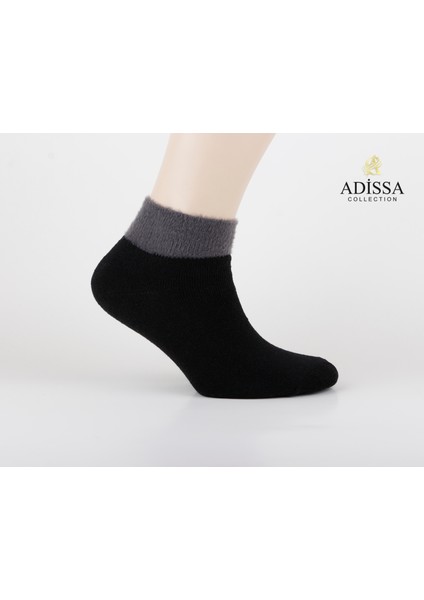 6'lı Kadın Kışlık Sakallı Çorap Seti | Yıkanmış & Parfümlü, Peluş Bilekli, Havlu Çorap Patik & Termal Ev Çorabı