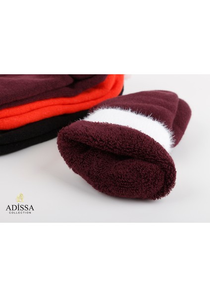 6'lı Kadın Kışlık Sakallı Çorap Seti | Yıkanmış & Parfümlü, Peluş Bilekli, Havlu Çorap Patik & Termal Ev Çorabı