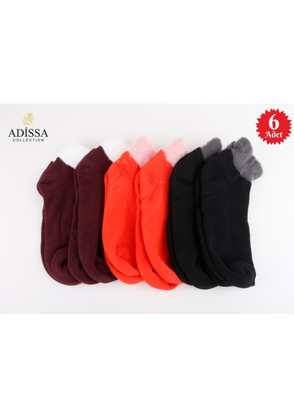 6'lı Kadın Kışlık Sakallı Çorap Seti | Yıkanmış & Parfümlü, Peluş Bilekli, Havlu Çorap Patik & Termal Ev Çorabı