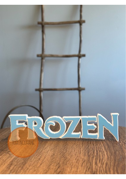 Frozen Elsa Logo Masaüstü Dekor Koleksiyon Figürü Hediyelik Dekoratif Obje Masa Süsü 17 cm