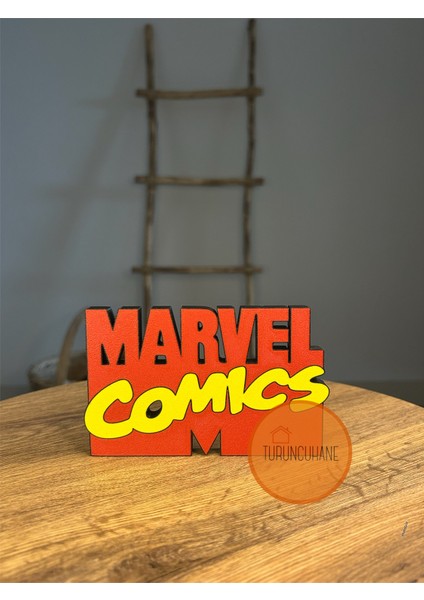 Marvel Comics Marvel Avengers Logo Masaüstü Dekor Figür Hediyelik Koleksiyon 15 cm