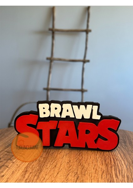 Brawl Stars Logo Gamer Odası Masaüstü Dekor Figür Hediyelik Playstation Xbox Koleksiyon 15 cm