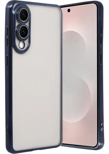 Samsung Galaxy S25 Edge Lensli Silikon - Lacivert