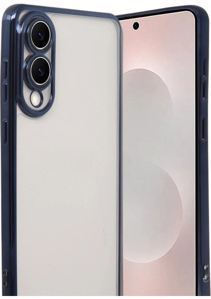 Samsung Galaxy S25 Edge Lensli Silikon - Lacivert fiyatları