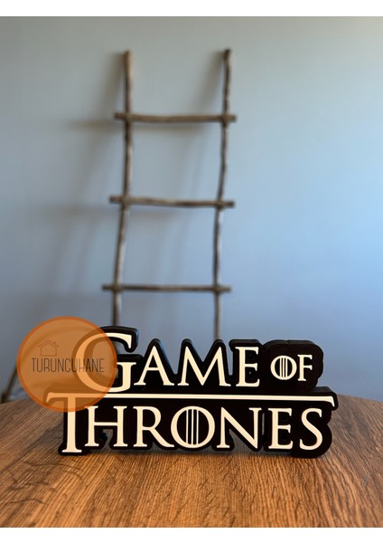 Game Of Thrones Logo Masaüstü Dekor Koleksiyon Figürü Hediyelik Dekoratif Obje Masa Süsü 15 cm