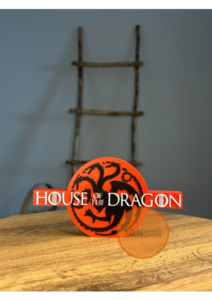 House Of The Dragon Logo Masaüstü Dekor Figür Hediyelik Playstation Xbox Koleksiyon 17 cm