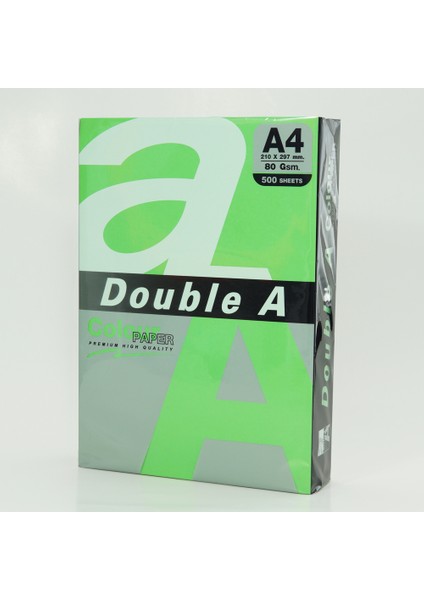 Double A Renkli Kağıt 500 Lü A4 80 gr Papağan Yeşili