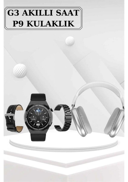 Yeni Nesil Sesli Görüşme Akıllı Saat ve Powerbank Çoklu Şarj Girişli Bluetooth Kulaklık Nabız Ölçer